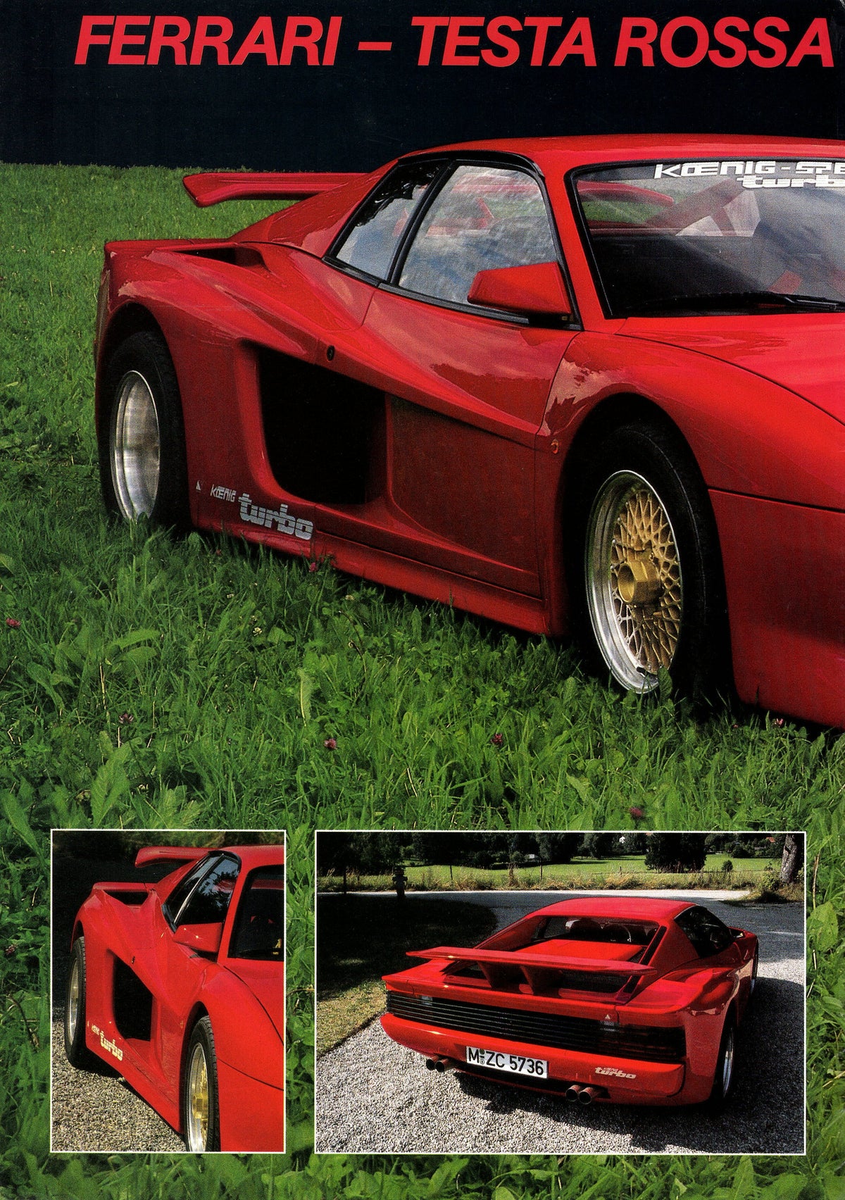 Ferrari Testarossai Koenig Specials Brochure