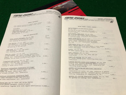 Ferrari Testarossai Koenig Specials Brochure