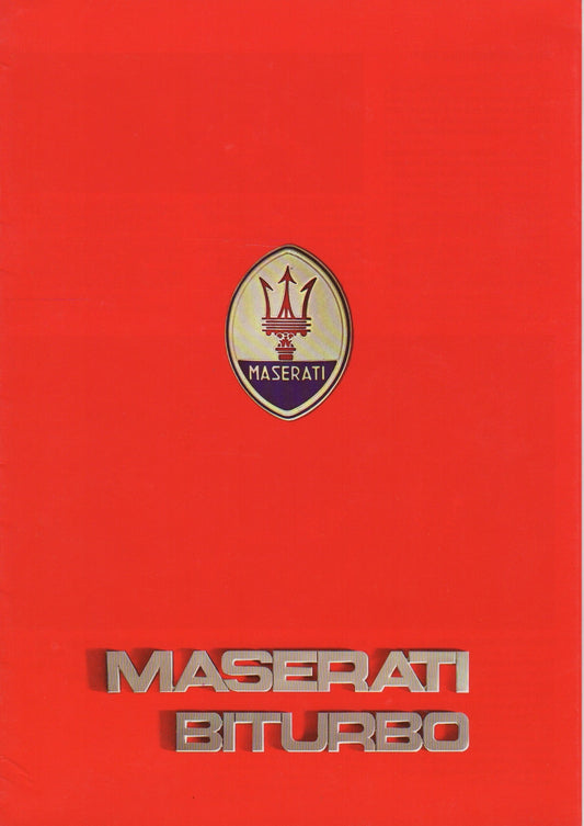 Maserati Biturbo Brochure (P115)