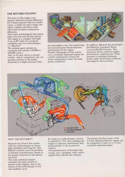 Maserati Biturbo Brochure (P115)