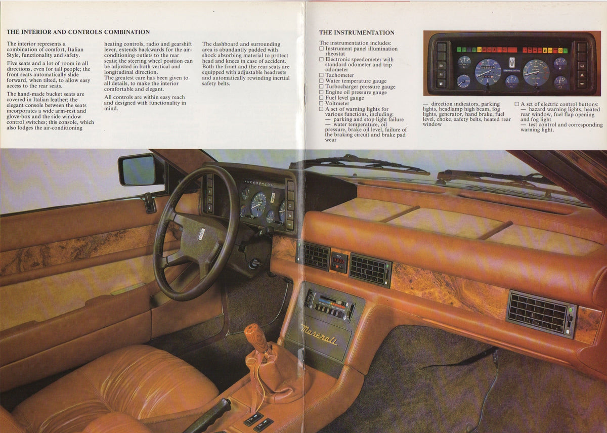 Maserati Biturbo Brochure (M119)