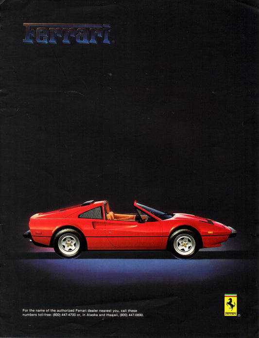Ferrari 308 QV Brochure
