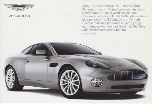 Aston Martin Vanquish 2001-2007 Brochure