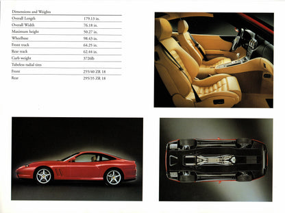 Ferrari 550 Maranello 4pg Brochure