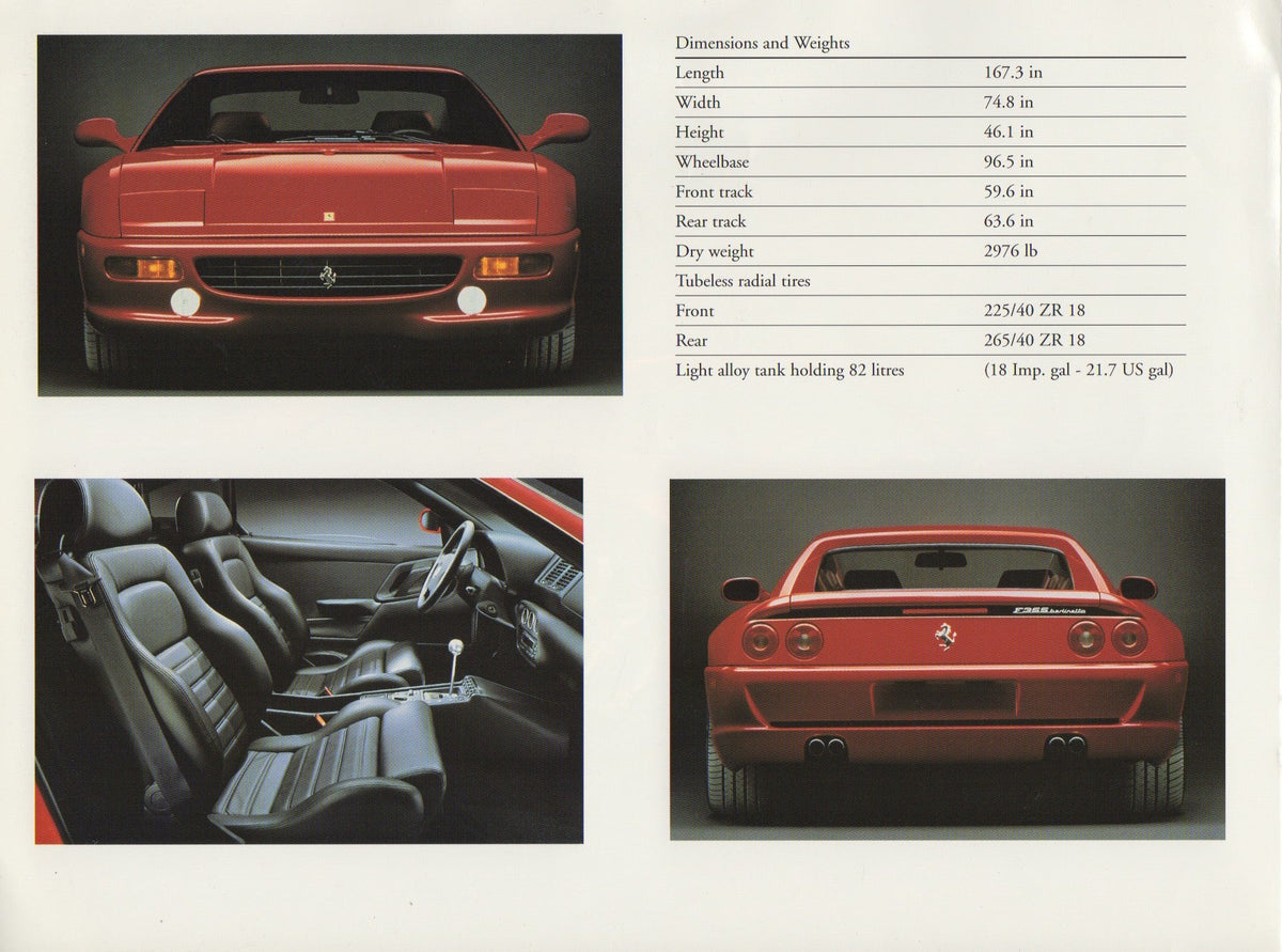 Ferrari F355 Berlinetta Brochure