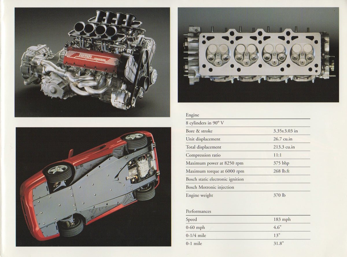 Ferrari F355 Berlinetta Brochure