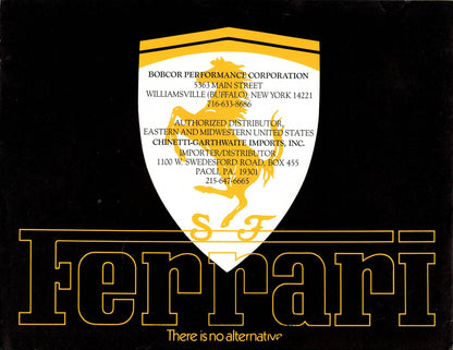 The Last Three Ferraris Brochure - Bobcor