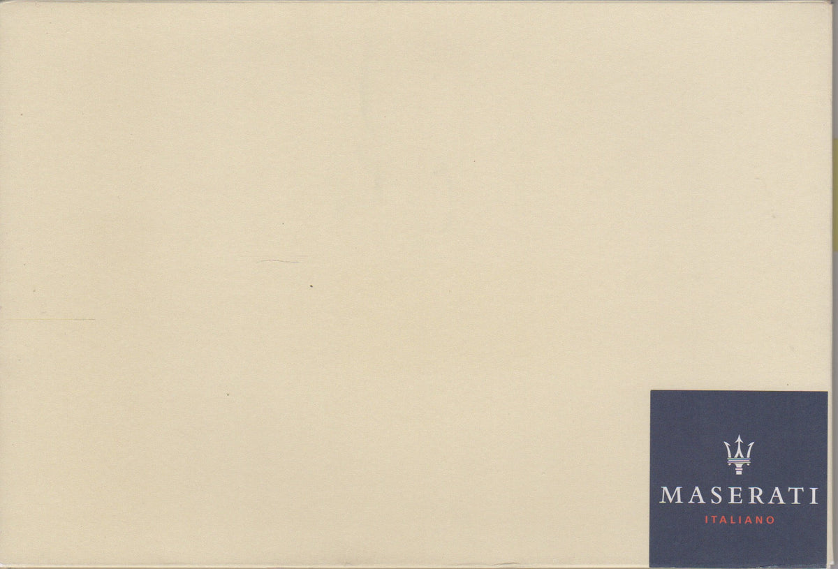 Maserati Press Kit 2004-2005