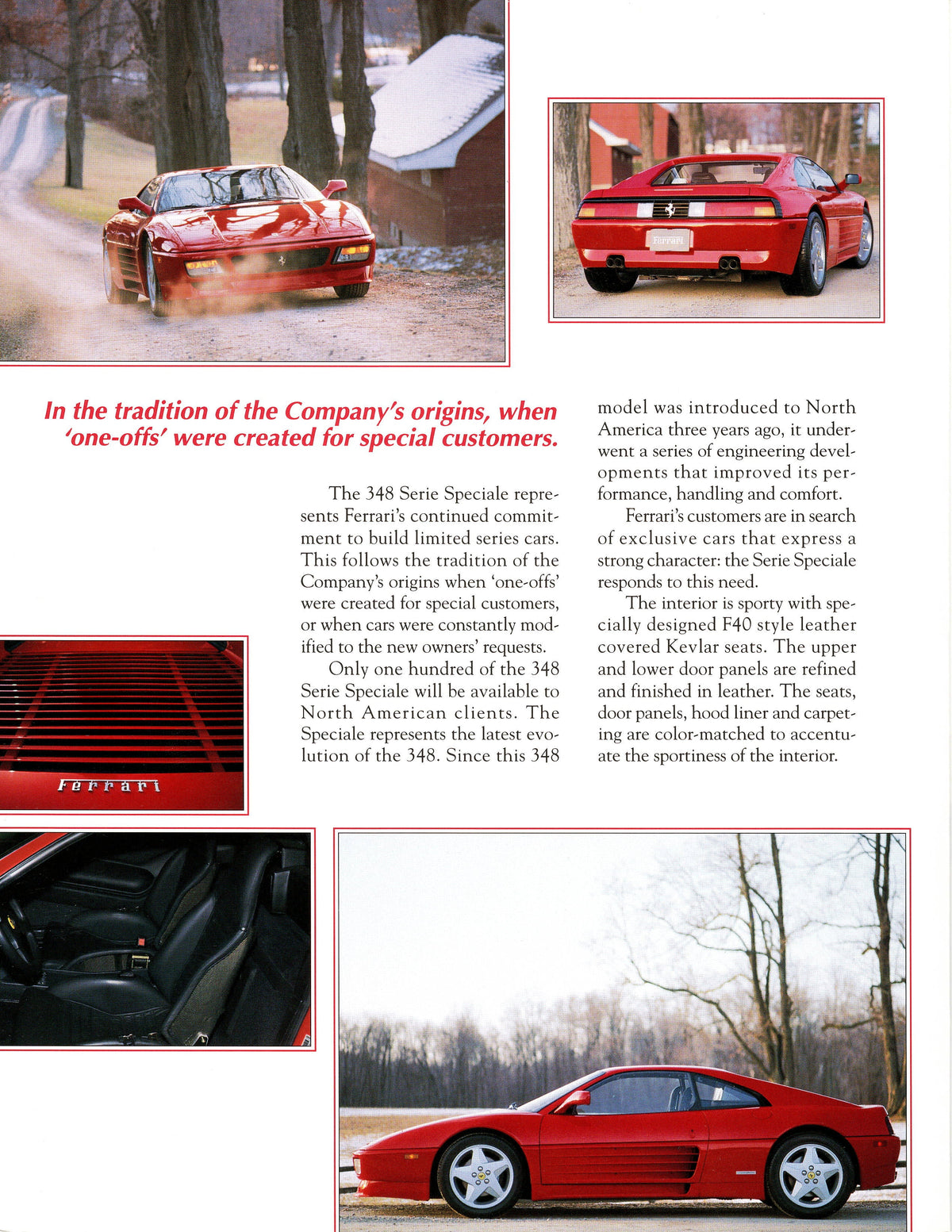 Ferrari 348 Serie Speciale Brochure