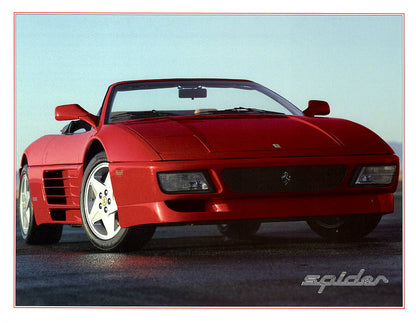 Ferrari 348 Spider Brochure