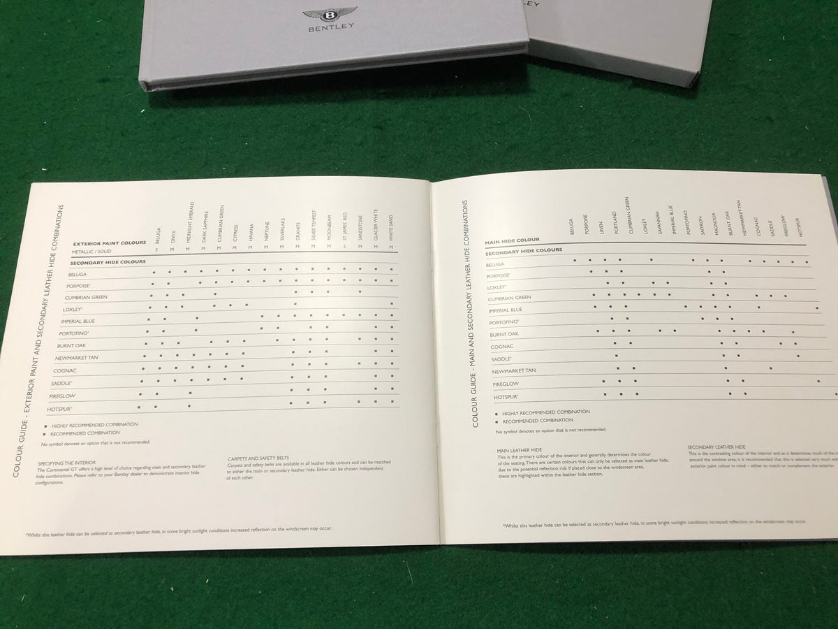 Bentley Continental GT Deluxe Brochure