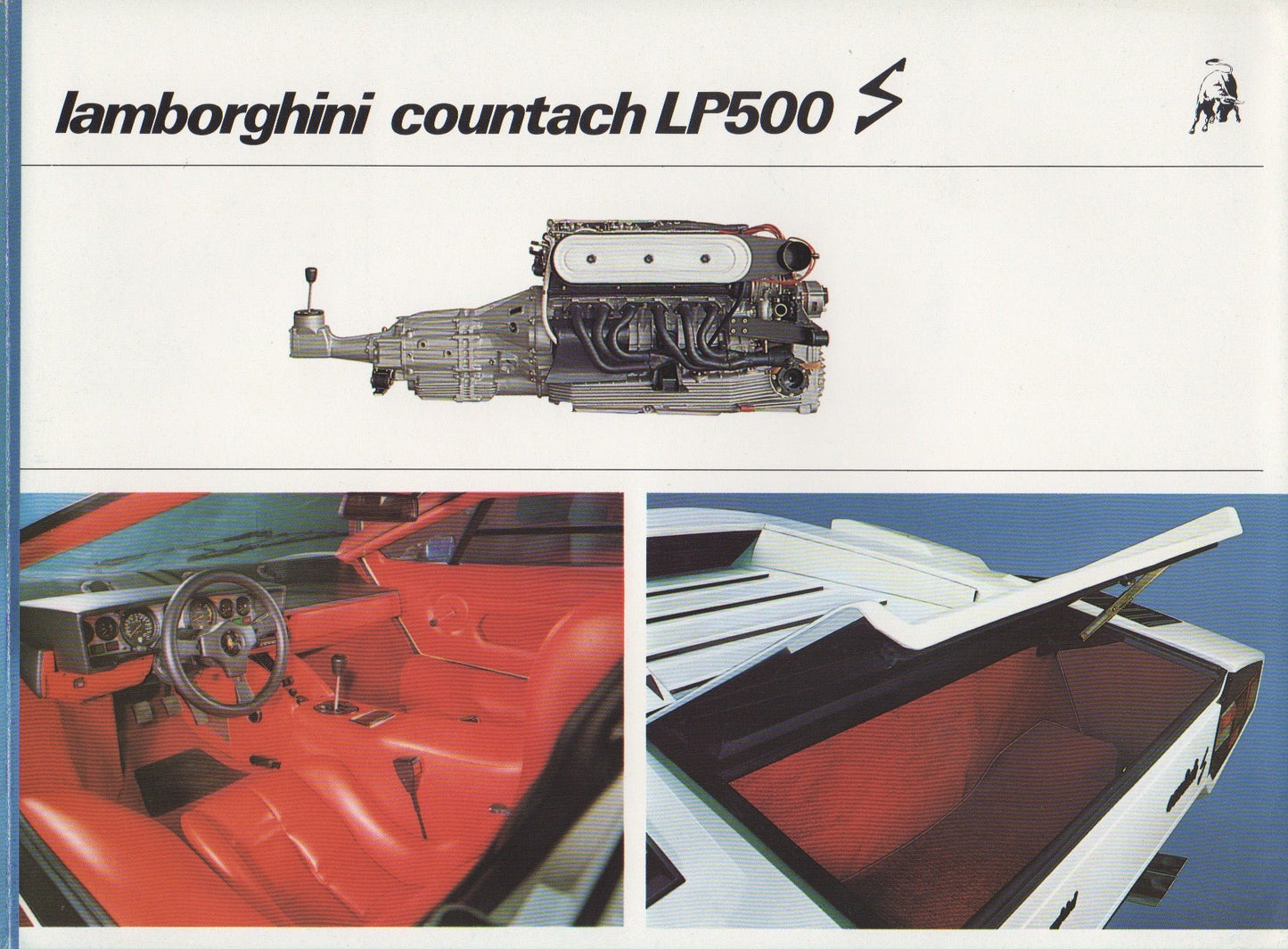 Lamborghini Countach LP500 S Brochure (I-D-E-F)
