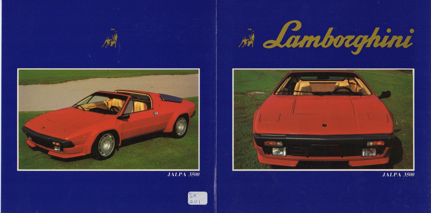 Lamborghini Jalpa Brochure