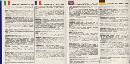 Lamborghini Jalpa Brochure