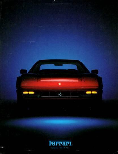 Ferrari 328 GTB/GTS 1986 Specifications Brochure (1/86)