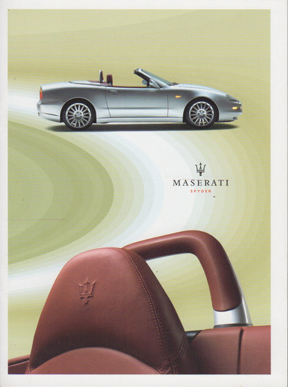 Maserati Spyder Brochure (UK)