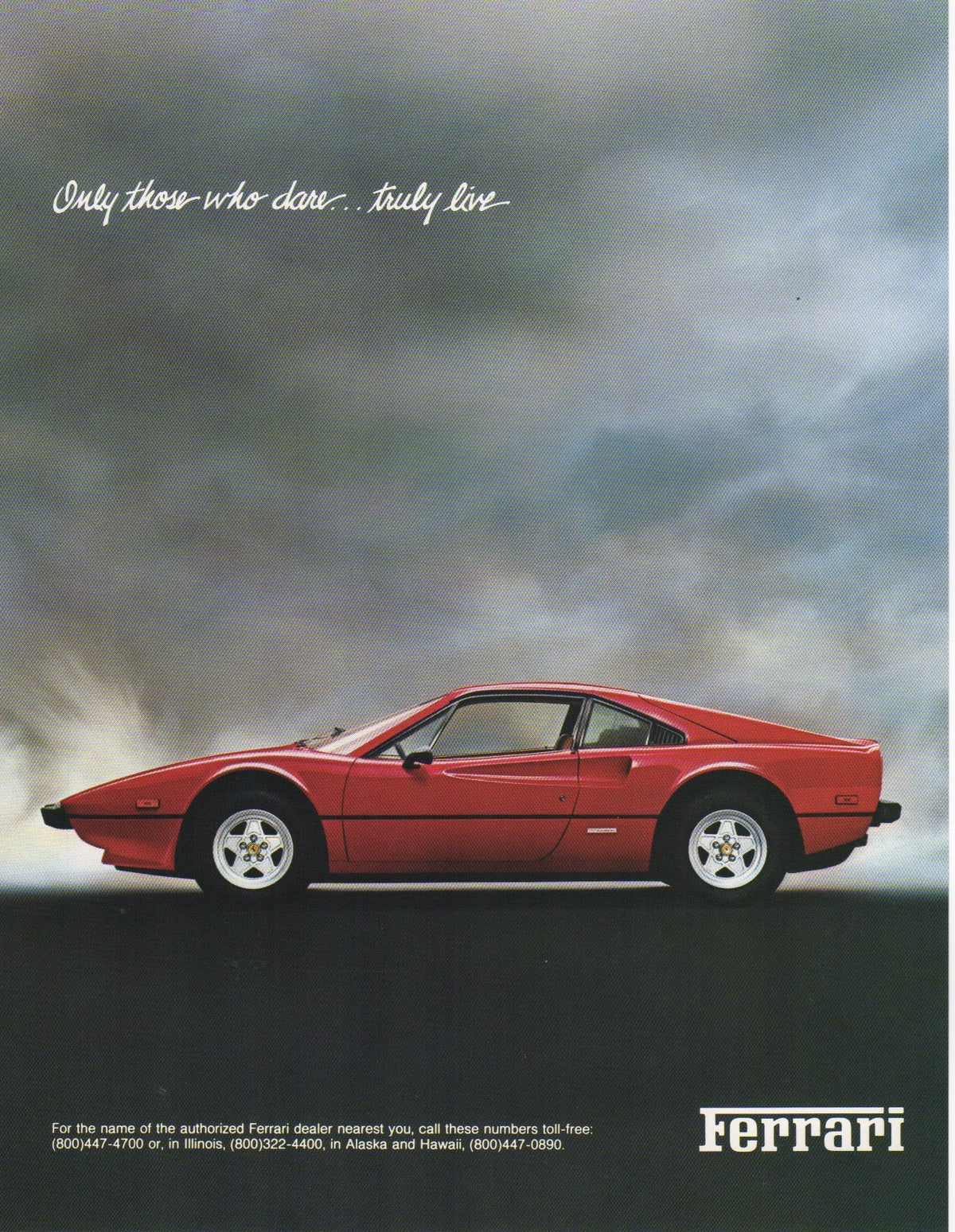 Ferrari 308 GTBi Specifications Brochure