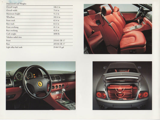 Ferrari 456 GTA Brochure