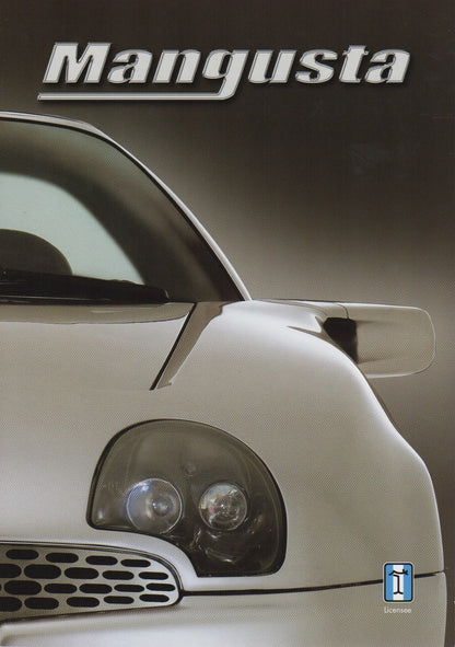 De Tomaso Mangusta Brochure