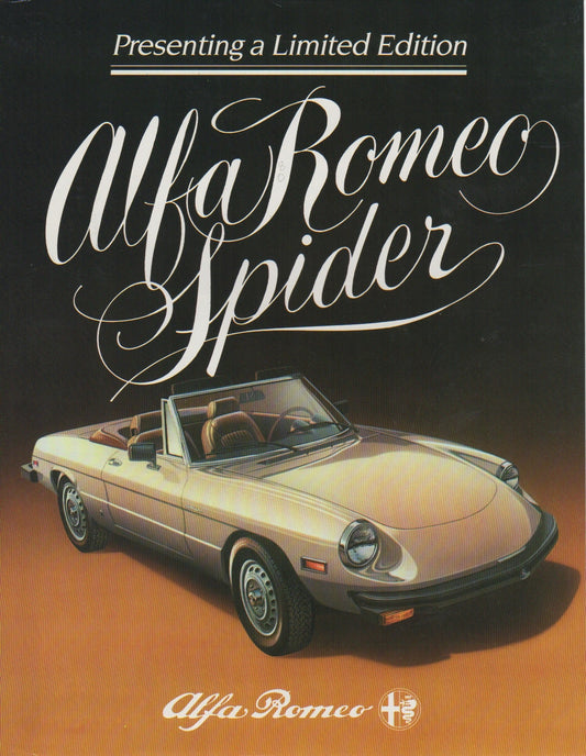 Alfa Romeo Spider Special Edition Brochure