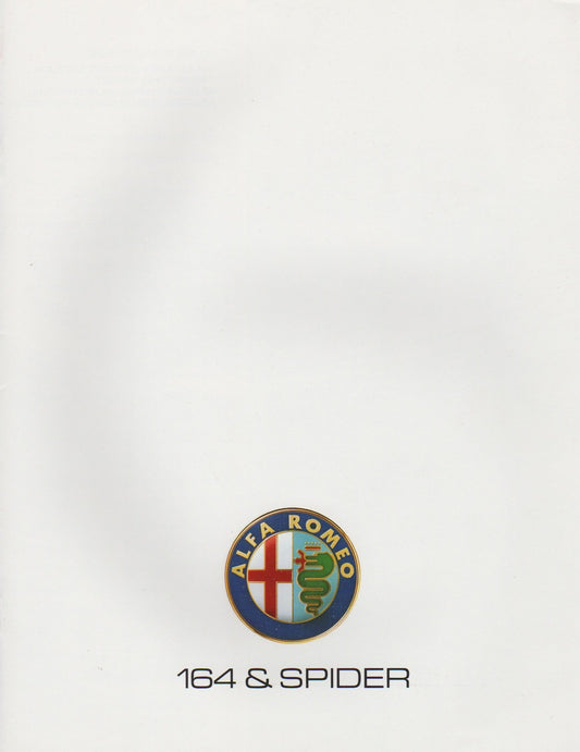 Alfa Romeo 164 & Spider Brochure 1991