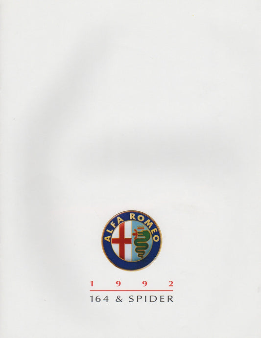 Alfa Romeo 164 & Spider Brochure 1992