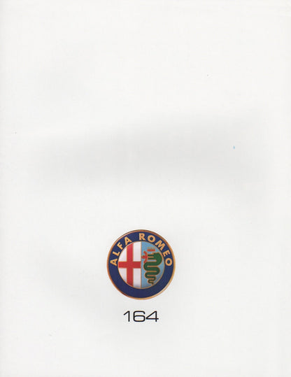 Alfa Romeo 164 Brochure 1991