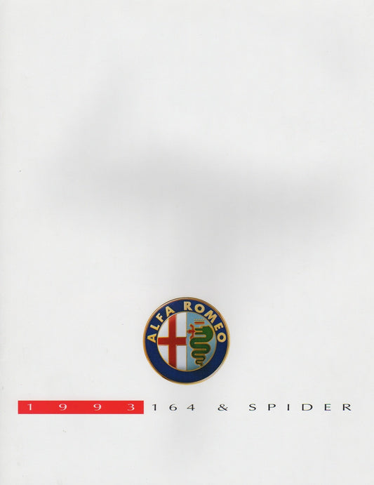 Alfa Romeo 164 & Spider Brochure 1993