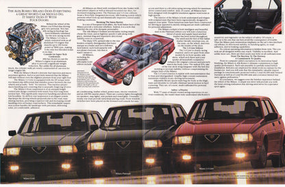 Alfa Romeo Milano Brochure 1987