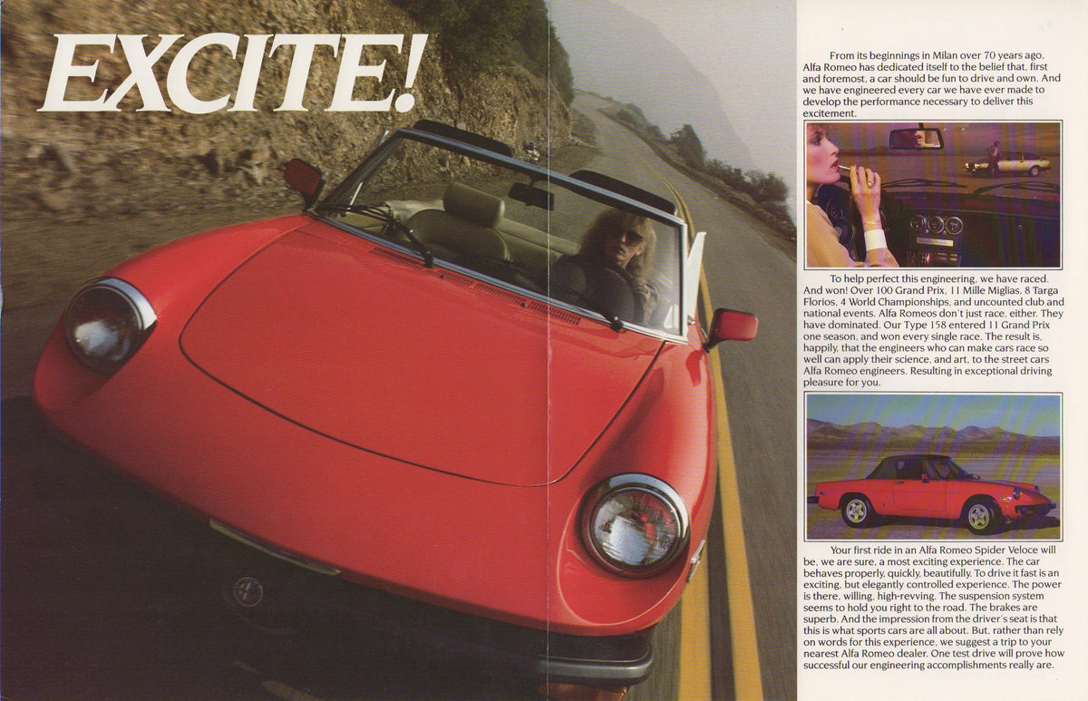 Alfa Romeo Spider Veloce Brochure