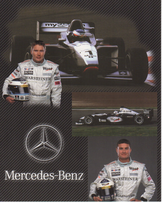 West McLaren Mercedes 2000 Team Info Card