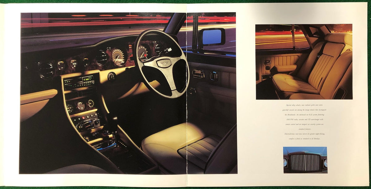 Bentley Brooklands, Turbo R / RL, Continental, Continental R - Deluxe Brochure