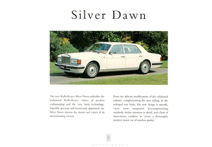 Rolls-Royce Silver Spur & Silver Dawn - Brochure Kit