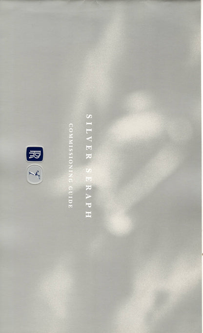 Rolls-Royce Silver Seraph Commissioning Guide Brochure