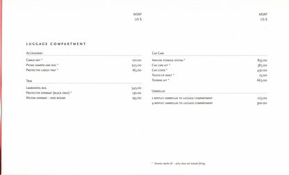 Bentley Arnage Commissioning Guide Brochure