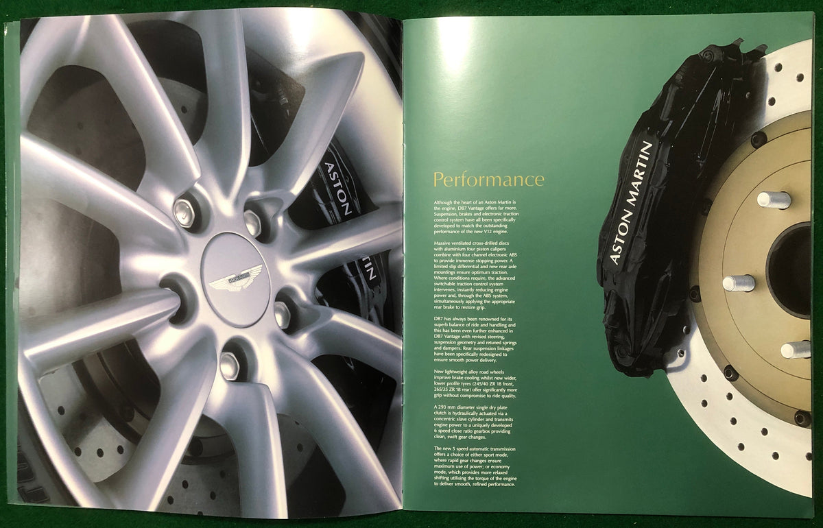 Aston Martin DB7 Vantage Brochure