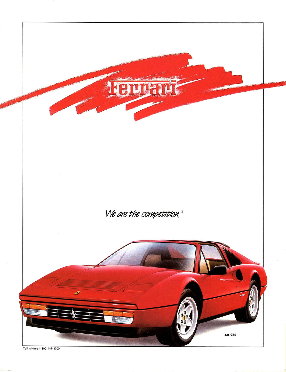 Ferrari 328 GTB & GTS Specifications Brochure (1/88)