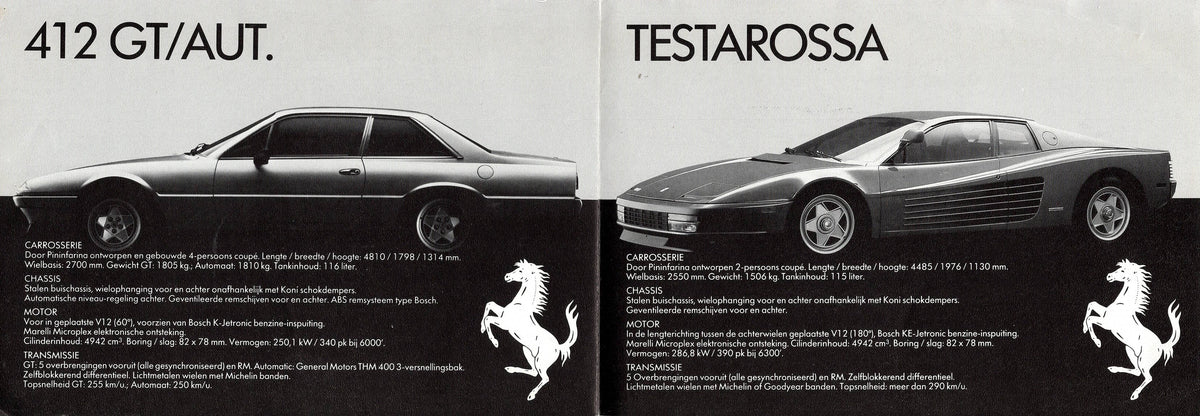 Ferrari Product Range 1984 Brochure - Kroymans