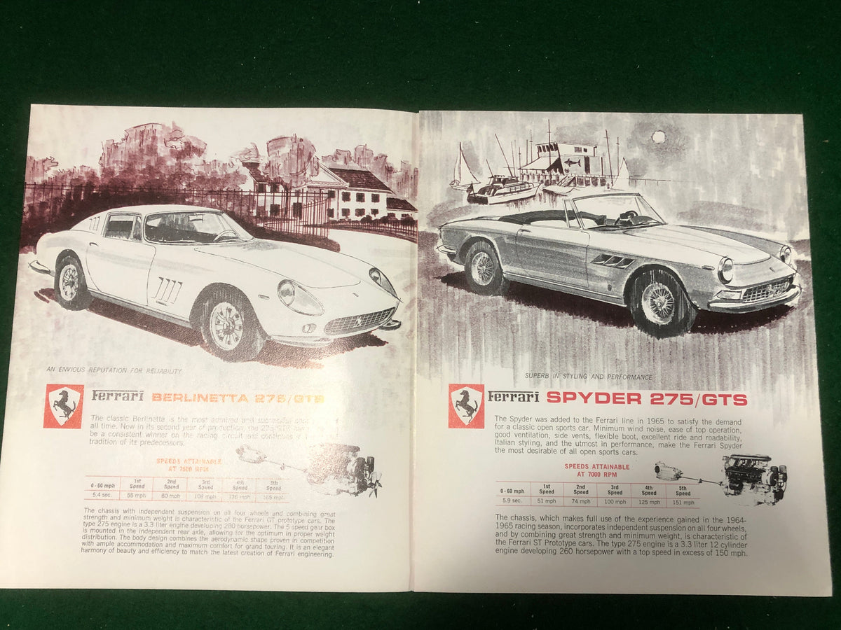Ferrari - Pedigree of a Champion - R & S Imports Brochure 1966