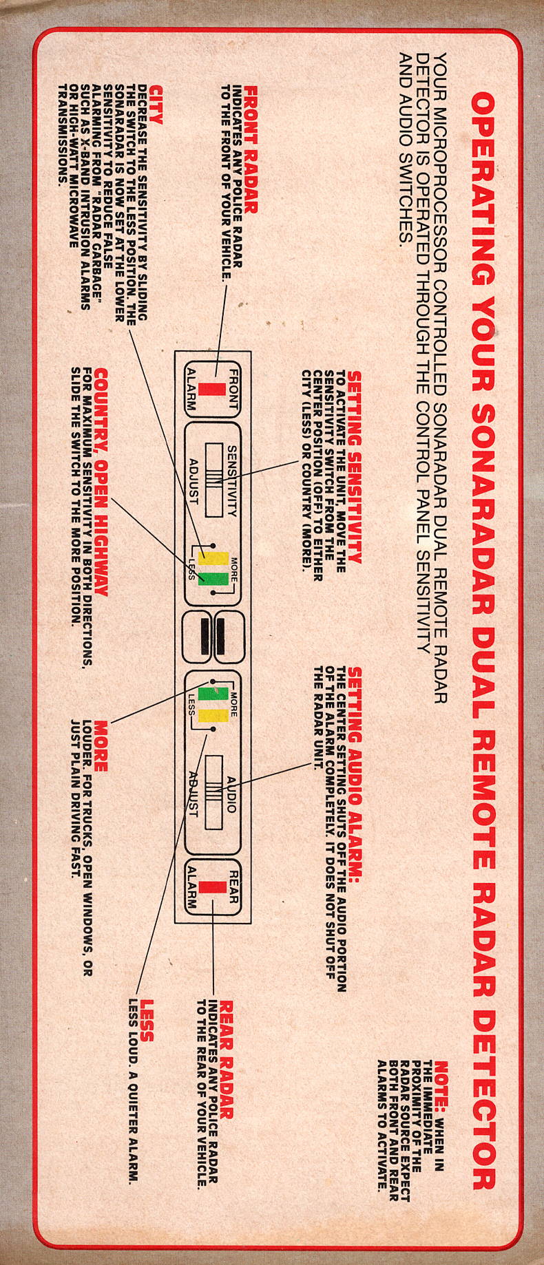 K40 Sonaradar 2 Brochure Set 1990s