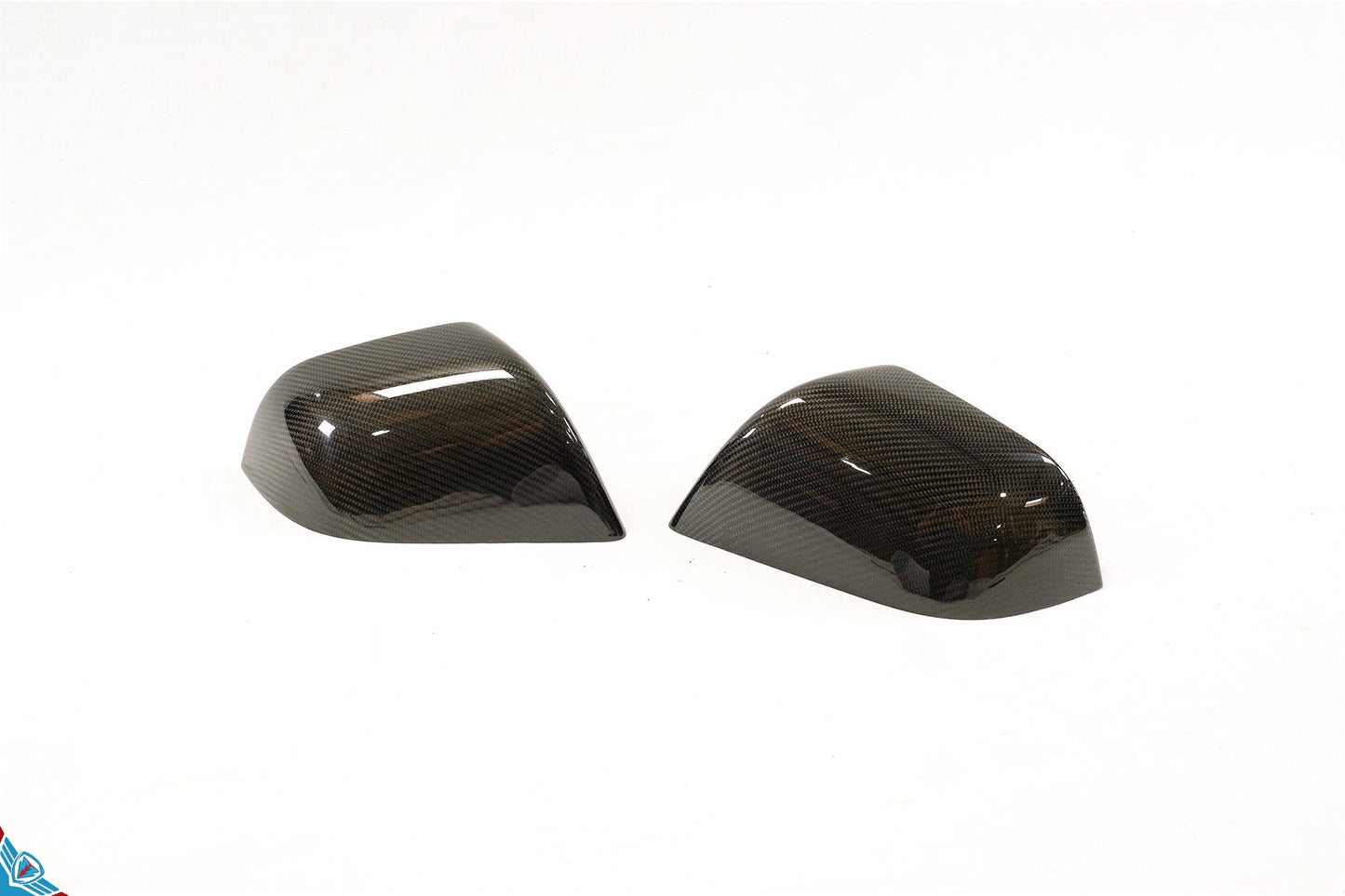 2017-2024 Tesla Model 3 & Model Y (MK1) OEM Style Dry Carbon Fiber Mirror Cover Overlays | FYBR Aerodynamics — photo 1 of 10