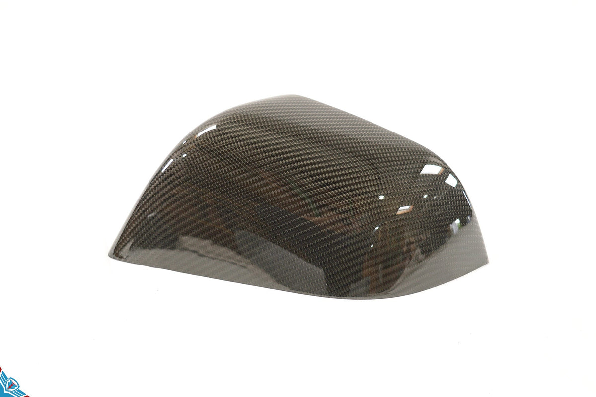 2017-2024 Tesla Model 3 & Model Y (MK1) OEM Style Dry Carbon Fiber Mirror Cover Overlays | FYBR Aerodynamics — photo 3 of 10