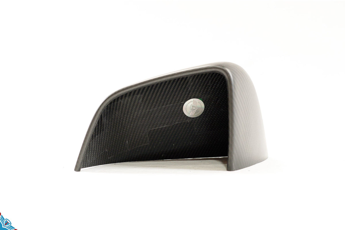 2017-2024 Tesla Model 3 & Model Y (MK1) OEM Style Dry Carbon Fiber Mirror Cover Overlays | FYBR Aerodynamics