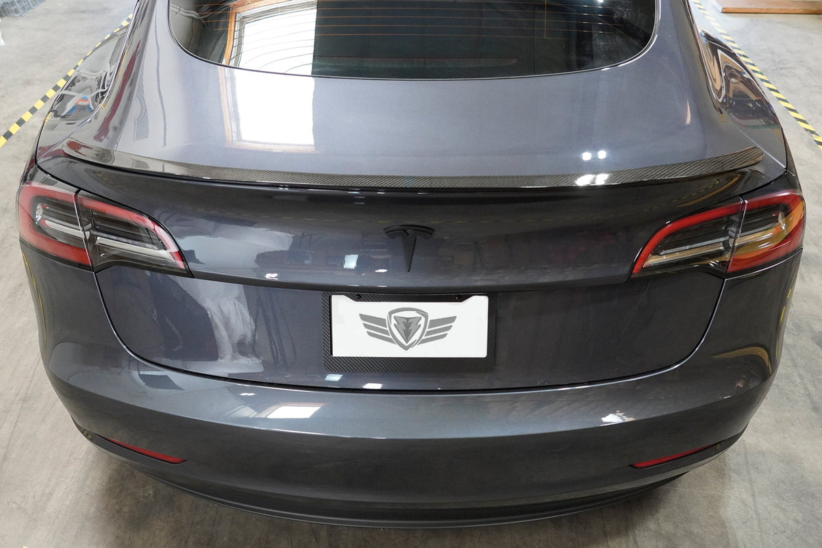 2017-2023 Tesla Model 3 (MK1) CS Style Carbon Fiber Trunk Spoiler | FYBR Aerodynamics — photo 3 of 6