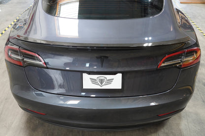 2017-2023 Tesla Model 3 (MK1) CS Style Carbon Fiber Trunk Spoiler | FYBR Aerodynamics — photo 3 of 6