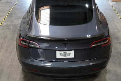 2017-2023 Tesla Model 3 (MK1) CS Style Carbon Fiber Trunk Spoiler | FYBR Aerodynamics — photo 4 of 6