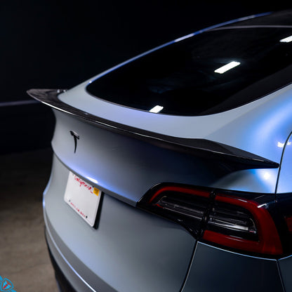 2020-2024 Tesla Model Y (1st-Gen) AGX Style Dry Carbon Fiber Trunk Spoiler | FYBR Aerodynamics — photo 3 of 9