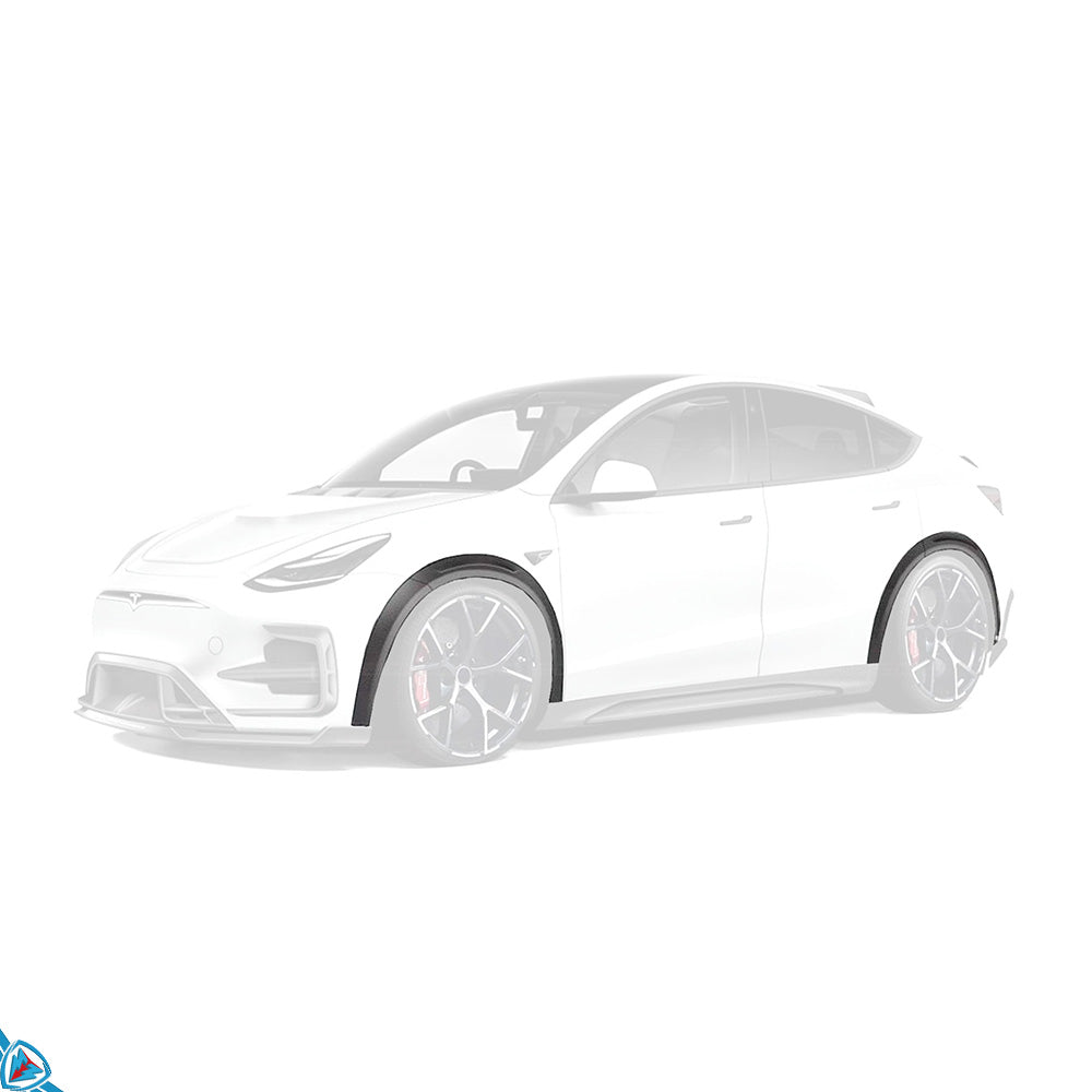 2020-2024 Tesla Model Y (1st-Gen) SDX Style Dry Carbon Fiber Fender Flares | FYBR Aerodynamics — photo 1 of 10