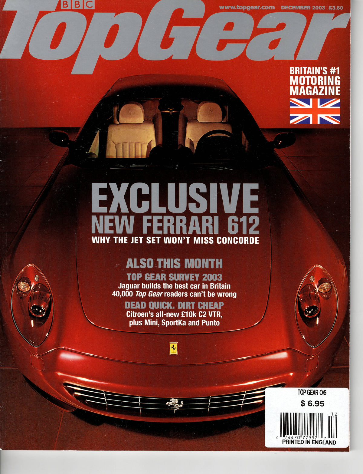 Top Gear BBC Magazine 2003/12
