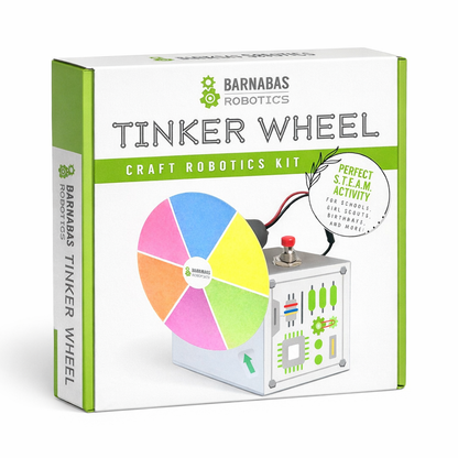Tinker Wheel (8-100 Pack): DC Motor STEM Spinning Prize Wheel For Kids (Ages 6-10)